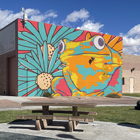 School Outdoor Mural Artwork